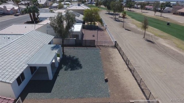 aerial view featuring a residential view