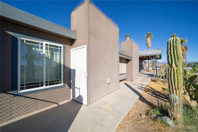 exterior space with a patio area