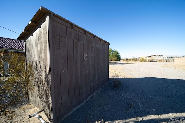 view of outdoor structure