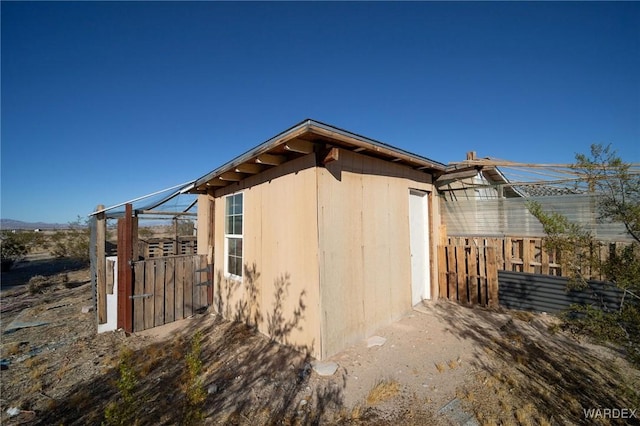 view of outbuilding