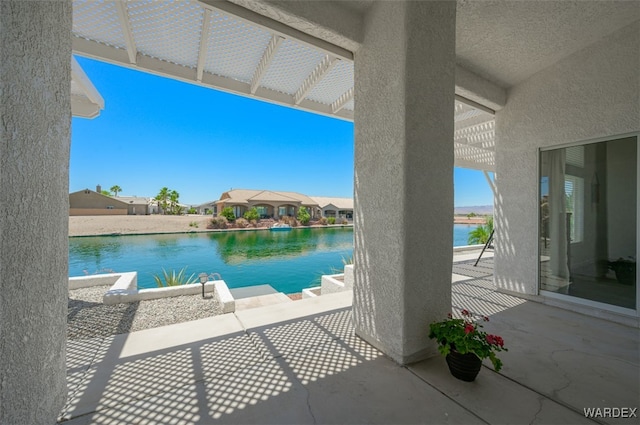 2044 E Los Lagos Dr, Fort Mohave, AZ 86426 - view of swimming pool with a patio area and a water view