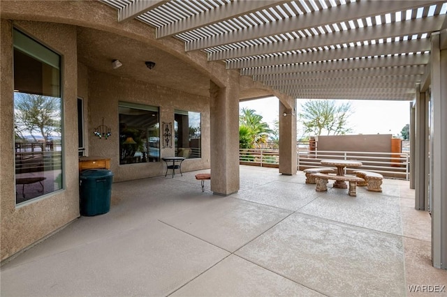 view of patio / terrace with a pergola