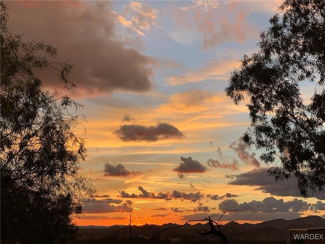 view of nature at dusk