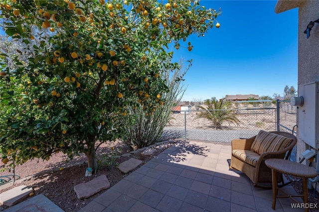 view of patio with fence