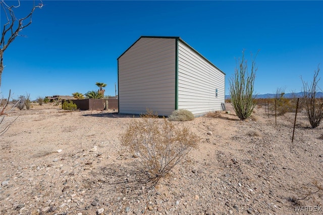 view of outdoor structure