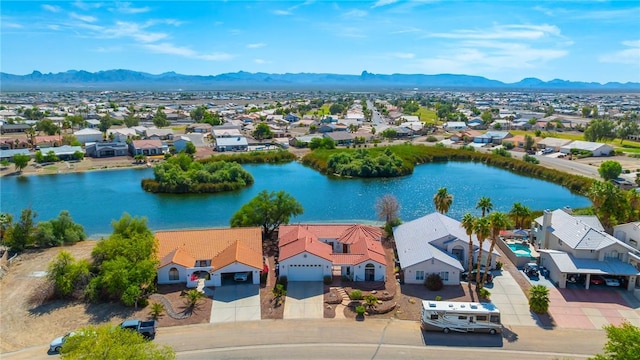 1878 E Fairway Bnd, Fort Mohave, AZ 86426 - aerial view of residential area with a water and mountain view