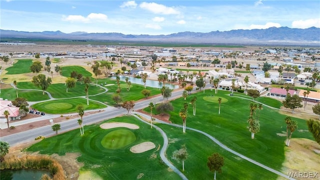 1878 E Fairway Bnd, Fort Mohave, AZ 86426 - aerial overview of property's location featuring nearby suburban area, a golf club, and a water and mountain view