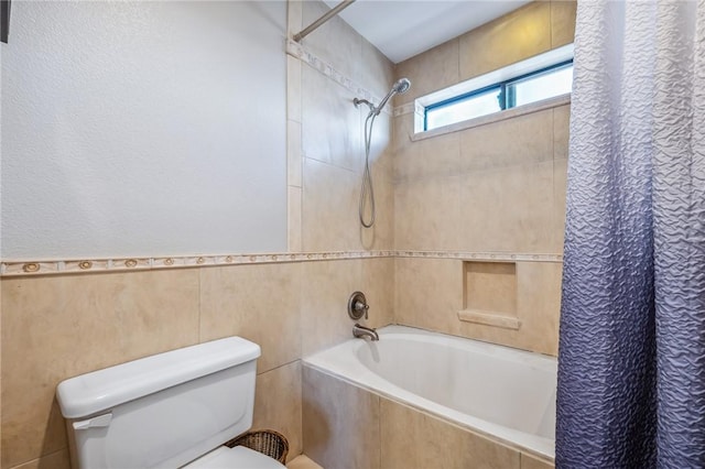 1878 E Fairway Bnd, Fort Mohave, AZ 86426 - full bath with tiled shower / bath combo and tile walls
