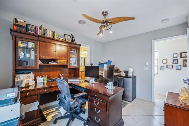 1878 E Fairway Bnd, Fort Mohave, AZ 86426 - office space featuring ceiling fan and light tile patterned floors