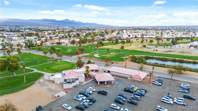 1878 E Fairway Bnd, Fort Mohave, AZ 86426 - drone / aerial view of a local golf course and a water and mountain view