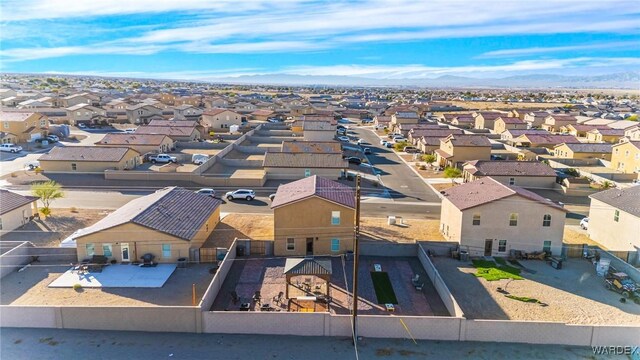 bird's eye view with a residential view