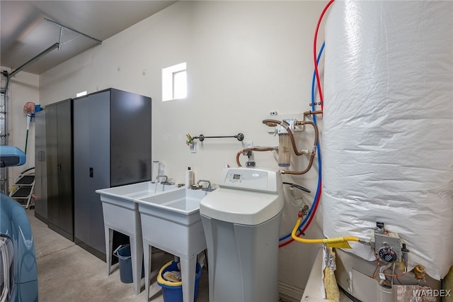 washroom featuring laundry area