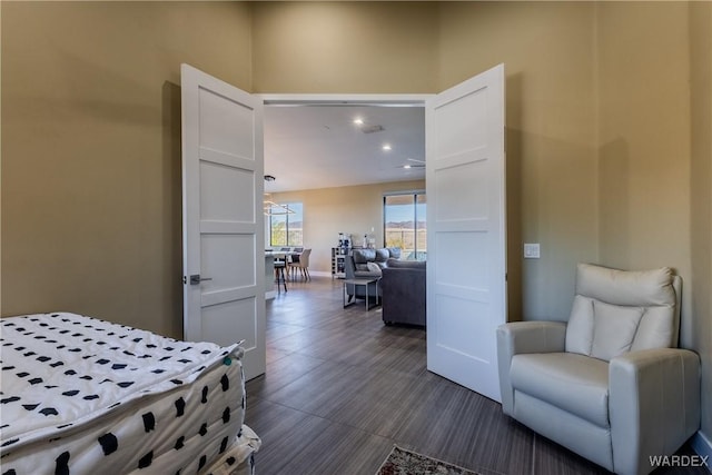 bedroom with baseboards