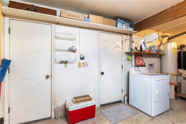 washroom featuring washer / clothes dryer and laundry area