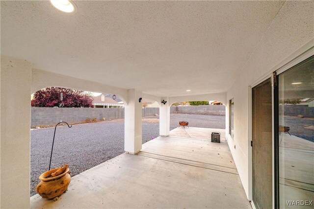 view of patio / terrace with a fenced backyard