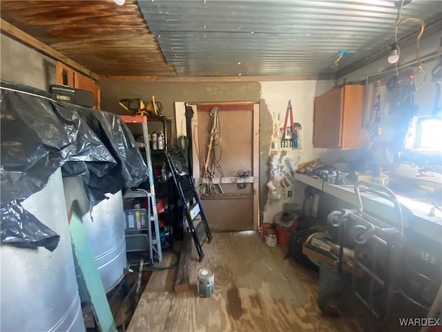 storage area featuring a garage