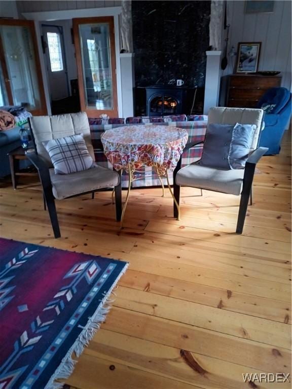 living room featuring wood finished floors