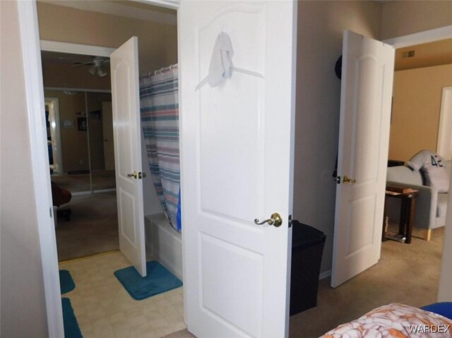 interior space featuring tile patterned floors