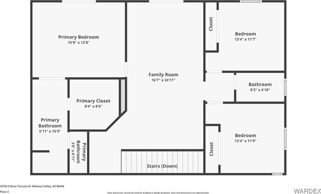 10726 S River Terrace Dr, Mohave Valley, AZ 86440 - room layout