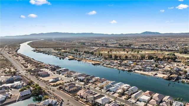 10726 S River Terrace Dr, Mohave Valley, AZ 86440 - aerial perspective of suburban area with a water and mountain view