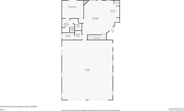 10726 S River Terrace Dr, Mohave Valley, AZ 86440 - room layout