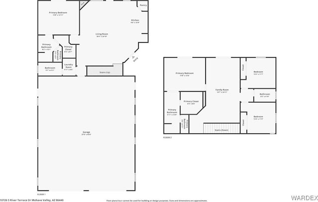 10726 S River Terrace Dr, Mohave Valley, AZ 86440 - room layout