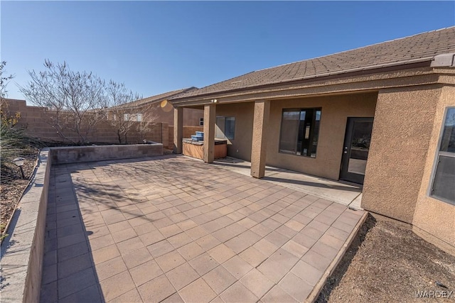 view of patio / terrace with a fenced backyard