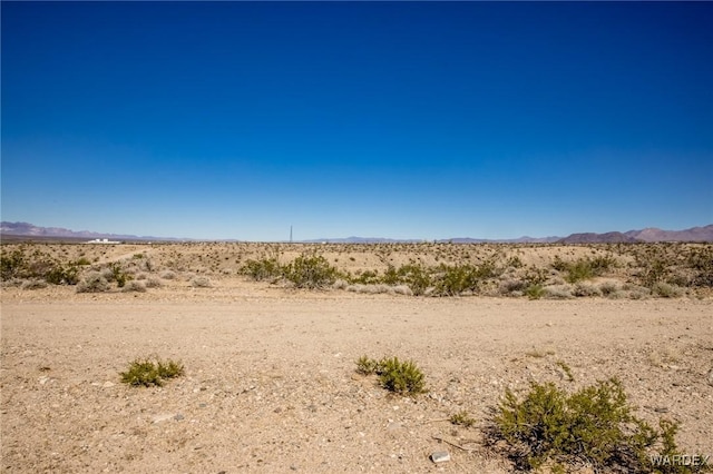 view of landscape featuring a desert view