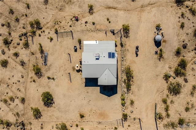 aerial view with view of desert