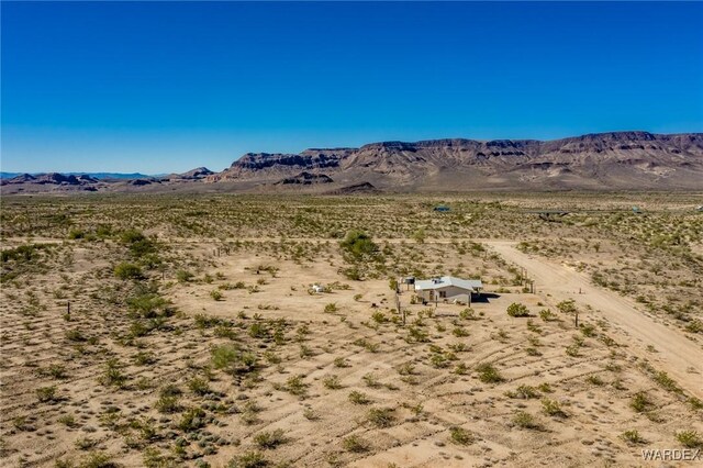 view of mountain feature with a desert view