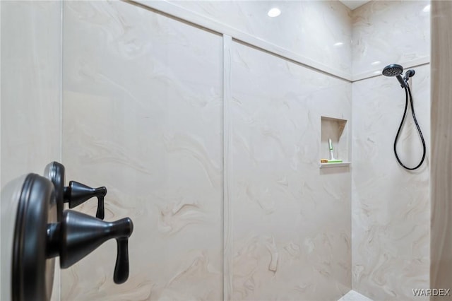 bathroom with walk in shower