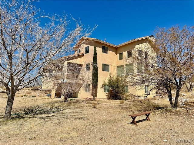 view of property exterior featuring stucco siding