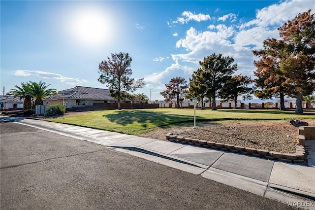 view of front of house with a front yard