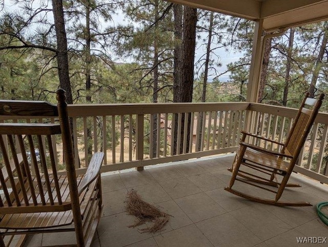 view of balcony