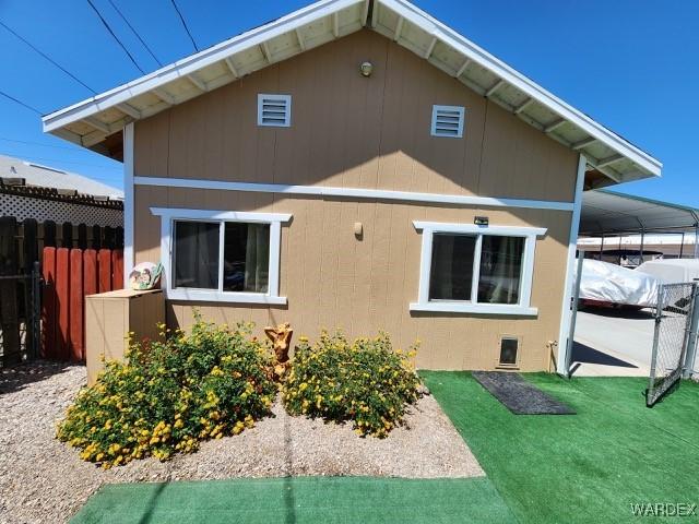 10626 Fenton Dr, Parker, AZ 85344 - back of house featuring fence and a yard