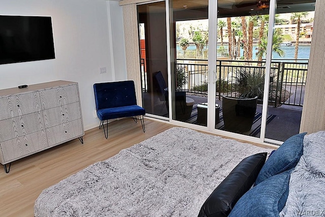 interior space featuring wood finished floors