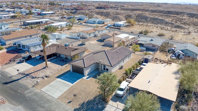 bird's eye view with a residential view