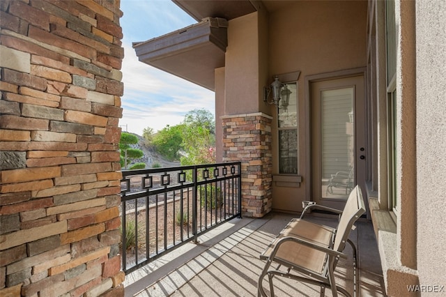 view of balcony