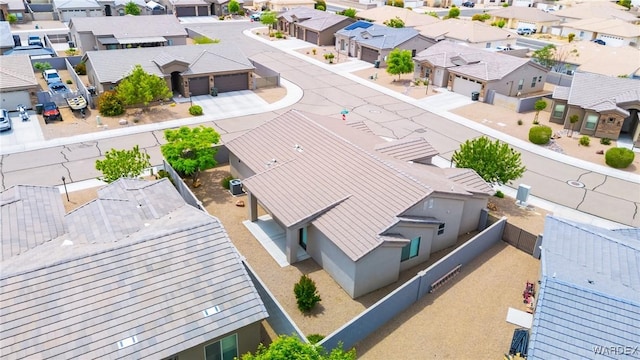 drone / aerial view with a residential view
