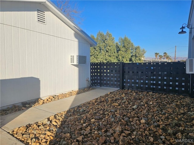 exterior space featuring fence