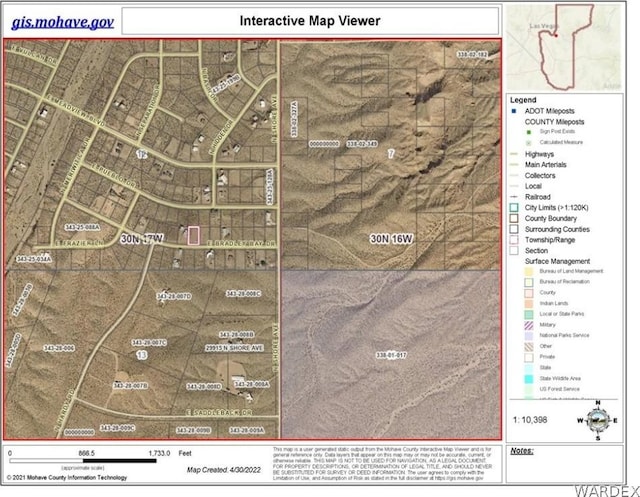 1225 E Bradley Bay Dr, Meadview AZ, 86444 land for sale