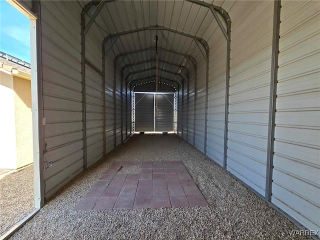 exterior space featuring a detached carport