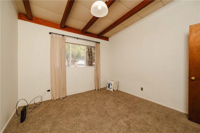 view of carpeted empty room