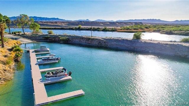 property view of water with a mountain view