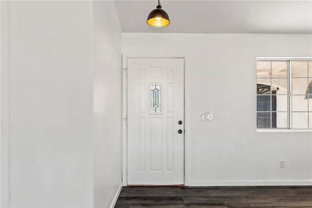 15565 Iron Dr, Dolan Springs, AZ 86441 - foyer featuring dark wood-type flooring and plenty of natural light