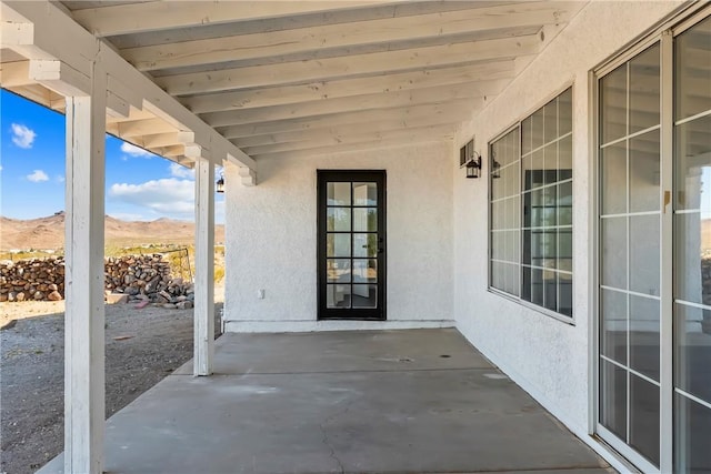 15565 Iron Dr, Dolan Springs, AZ 86441 - view of patio featuring a mountain view