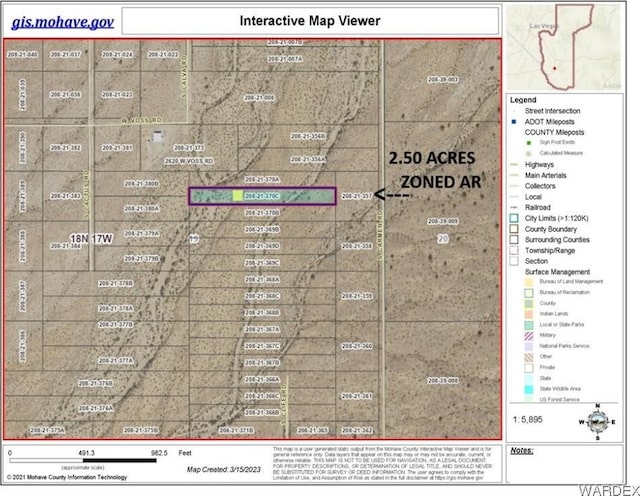 Listing photo 3 for 9.61 S Carmen Rd, Yucca AZ 86438