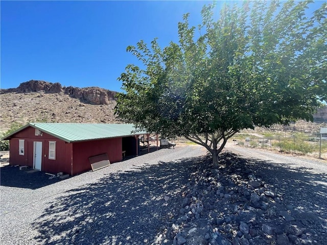 2405 N Clack Canyon Rd, Kingman, AZ 86409 - view of outbuilding with a mountain view