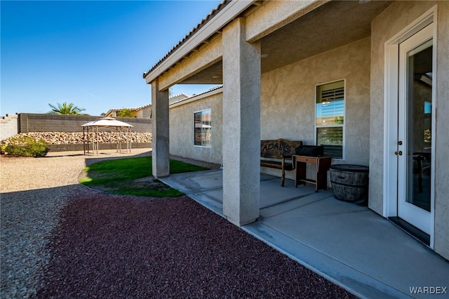 view of patio / terrace featuring a fenced backyard