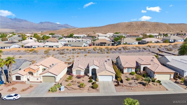 view of mountain feature with a residential view